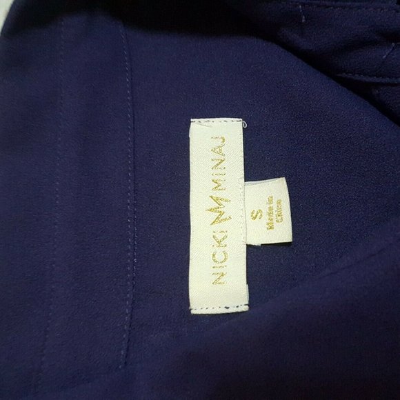 Nicki Minaj Ladies Size Small Purple Studded Button Down Top Blouse - Picture 3 of 5